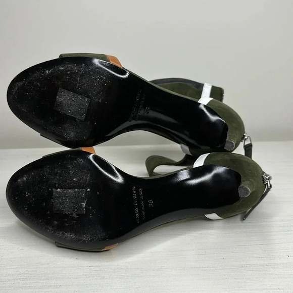 Pierre Hardy Womens Colorblock Suede Ankle-Cuff Sandal | size 38 - Picture 6 of 6